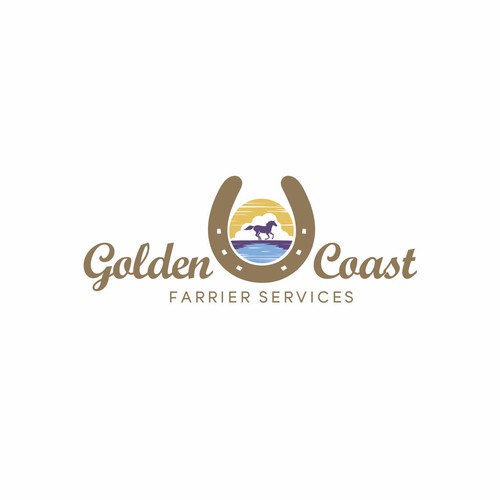 Golden Coast Farrier Services Design by tasa