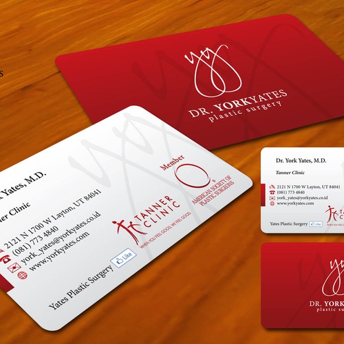 Dr. York Yates Plastic Surgery - business card Design by Gledex