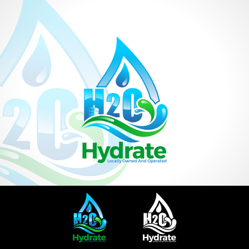 New Business Logo for H2O Hydrate | Logo & brand identity pack contest