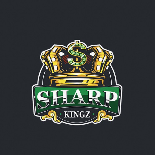 Sports betting community logo with a kings crown incorporated into the design Design by sarvsar