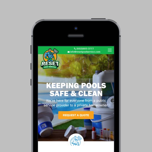 Design Pool Service Website for Heroes of Pool Industry por Jasmin_A