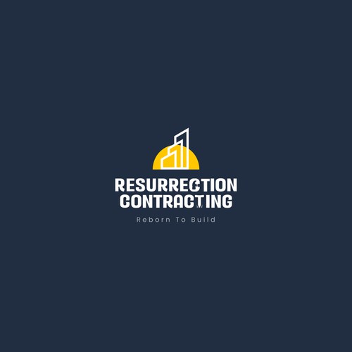 "Reborn To Build" construction company logo. Design by SM_Dezigns