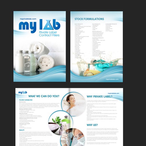 MYLAB Private Label 4 Page Brochure Design von NaZaZ