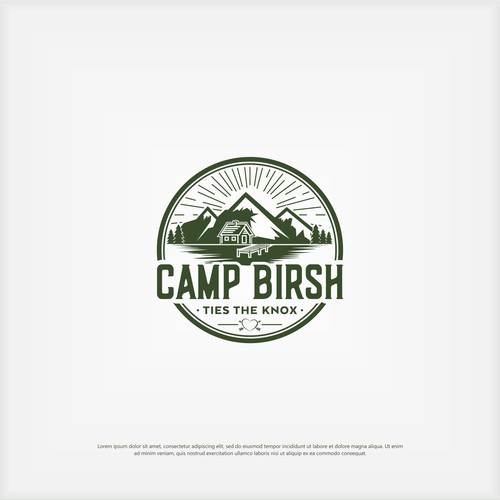 Design Our Camp-Themed Wedding Logo! Design by Dirtymice