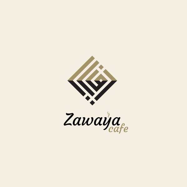 Design by ZS.99 titled "logo for Zawaya cafe شعار عربي لزوايا"