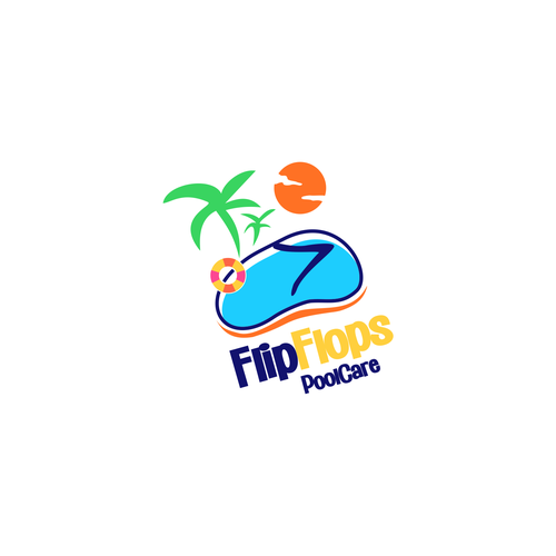 Design a fun bright logo for a pool cleaning and service company Design by jodsgn