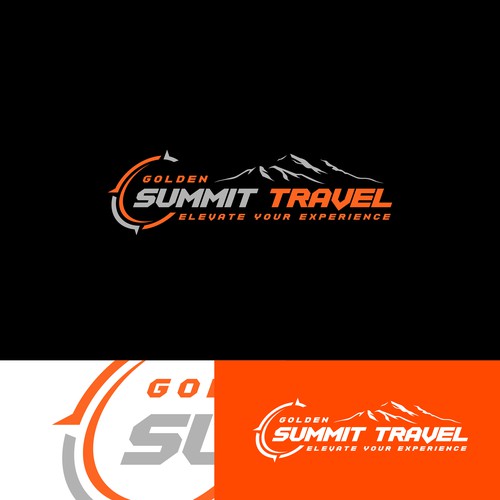 Wordmark logo for travel company looking to elevate (summit) travel experiences Design by Graphicsbrand