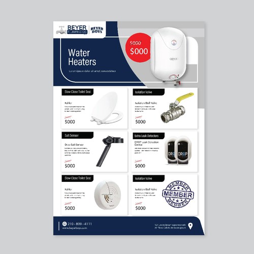 Plumbing Service/Product Catalog Design by felnord