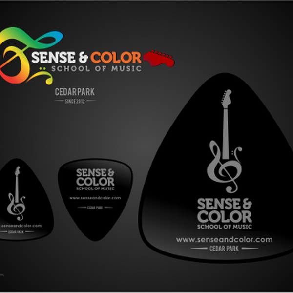 Design by Dahlan99 titled "(guaranteed) Sense & Color School of Music needs a new logo!"