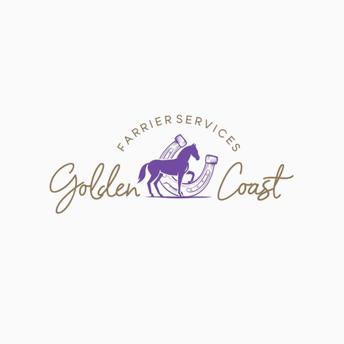 Golden Coast Farrier Services Design by tasa