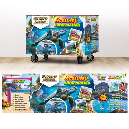 Kiosk signage design - Activity Booth Design by ruddyncang