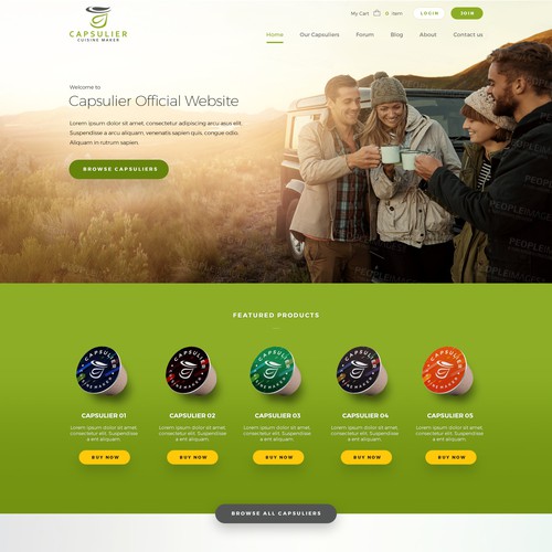 Web page design contest entry by T6S