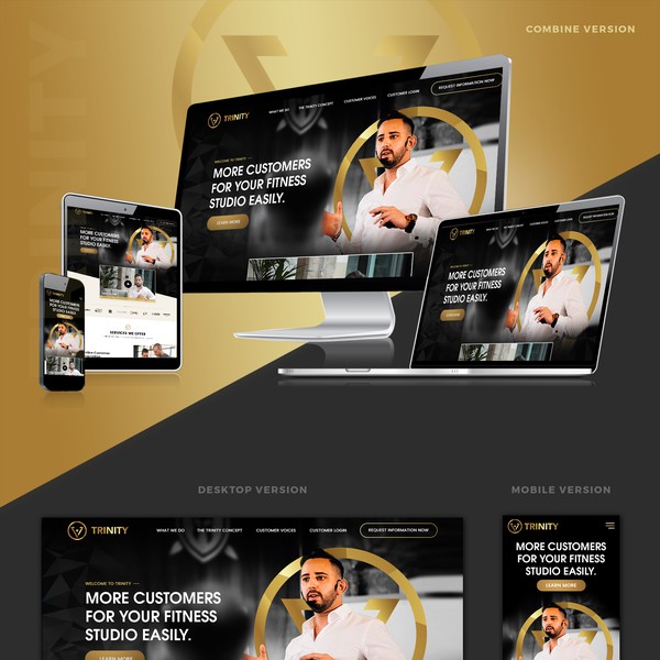 Website Design for fitness consulting agency.