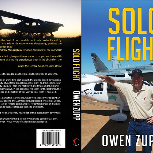 Solo Flight. Design an awesome book cover that captures the adventure of flight. Design by LilaM