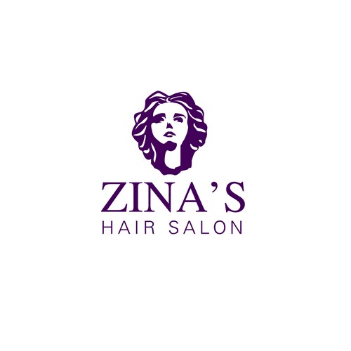 Showcase African Heritage and Glamour for Zina's Hair Salon Logo Ontwerp door ads1201