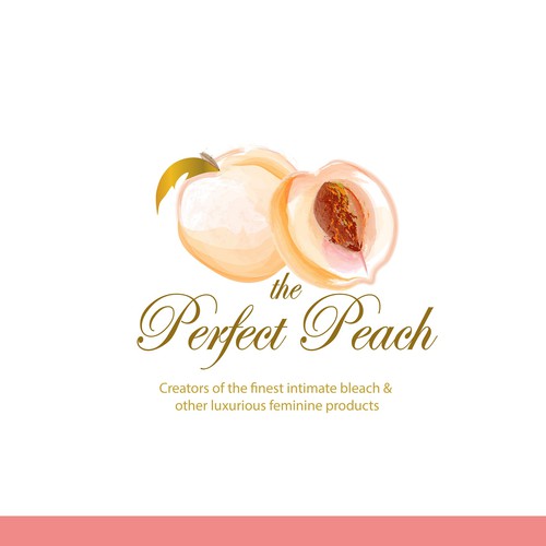 The Perfect Peach! Peach Bleach Logo Design by A_S_design