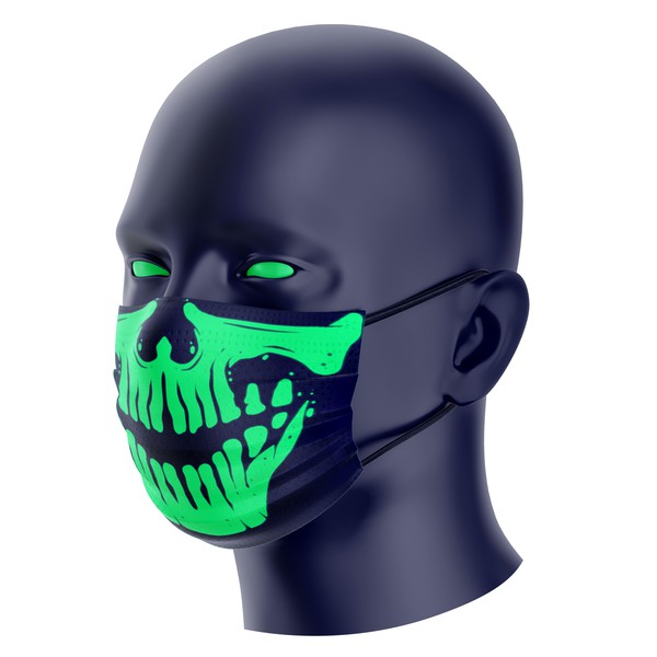 Neon Skull Mask