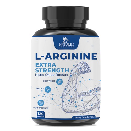 Powerful L-Arginine Capsules Design Needed for Nature's Nutrition Design by EsoWorld