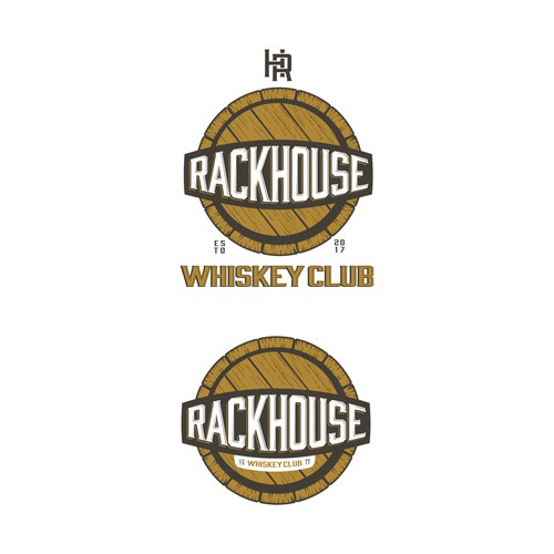 Novel Whiskey of the Month Club Logo Design to be seen on Discovery Channel in 2018. Design by EXPOinf