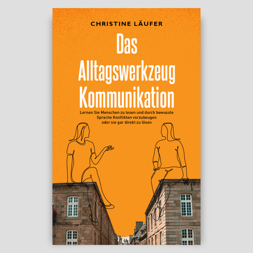 A novel cover on the subject of communication, which appeals to a young educated target group Design by DesignVibe