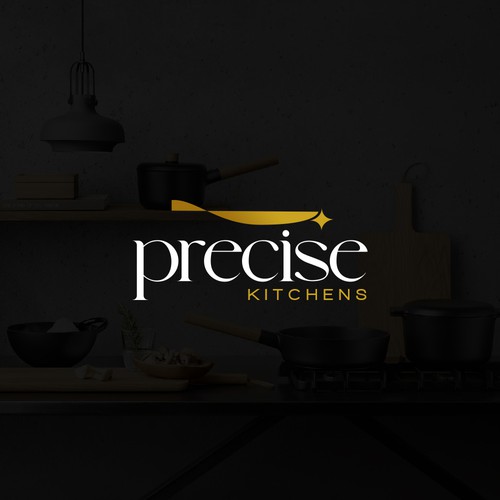 Need  logo for  kitchen cabinet business ,My  name  Precise Kitchens,  colors - dark to light Grey , some Gold, love cla Design by ACZ_designs