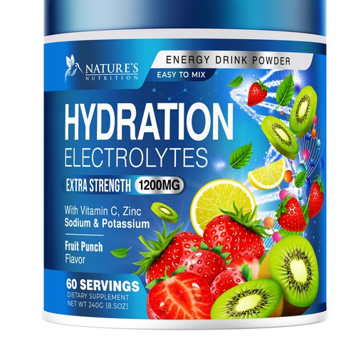 Hydration Electrolytes Design Needed for Nature's Nutrition Design by UnderTheSea™