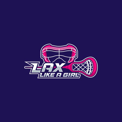 A classic yet fun logo for the fearless, confident, sporty, fun female lacrosse player Design by Jans...