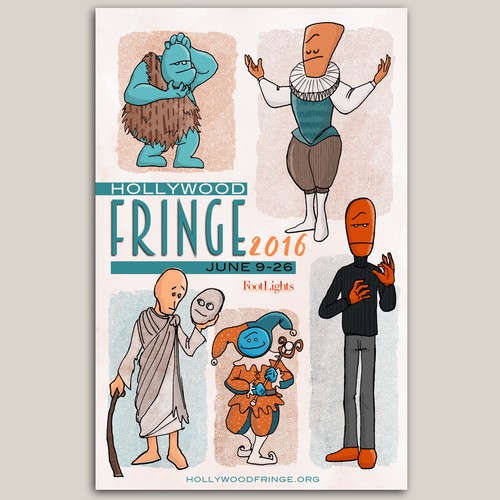 Guide Cover for the 2016 Hollywood Fringe Festival Design by Onironauta