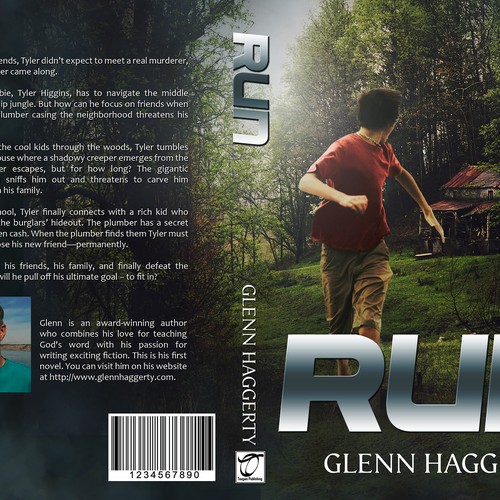 Create an awesome book cover for a middle-grade boys adventure story, Run! Design by Theother31