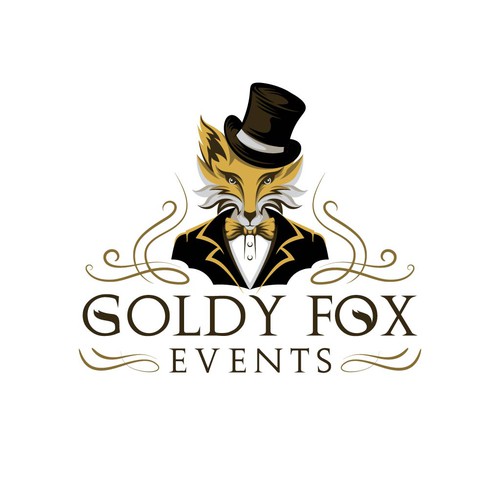 Design a Chic and Stylish Fox Logo for Our Elegant Wedding and Event Rental Business: Goldy Fox Events Design by A I D A