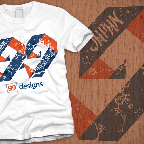 WANTED T-shirt design for 99designs JAPAN Design by Right Hand