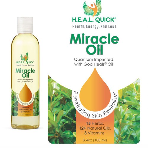 Label for Miracle Oil Design by Hecko