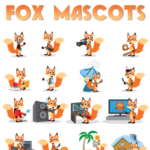 Fox Character Design Contest Design by Kajo Azares