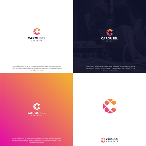 Logo for creative advertising agency Design by reza007