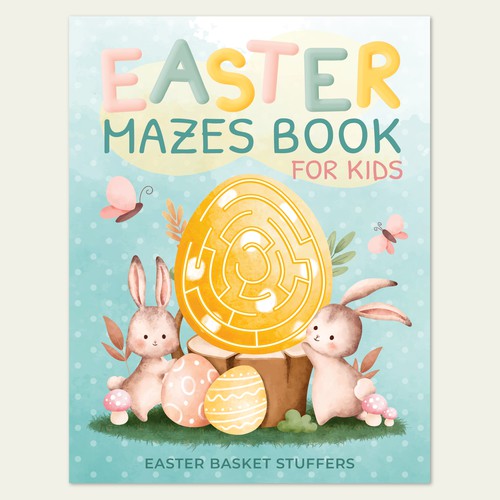 Book Cover For Easter Activity Book for Kids (Buchcover für Ostern) Design by tata visual