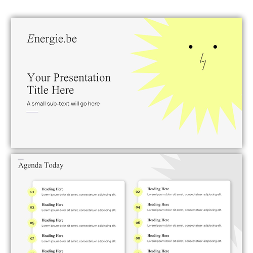 Power Up Your Creativity: Craft a Slide Deck for a new Green Belgian Energy Supplier! Design by AndrewDigger