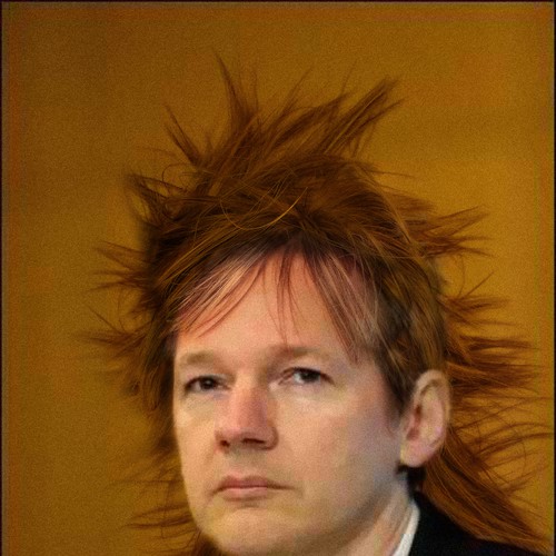 Design the next great hair style for Julian Assange (Wikileaks) Ontwerp door ✔Julius