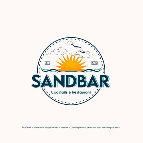 SANDBAR- CHIC Logo for Beachside Bar and Restaurant Design von Timuș Valerian
