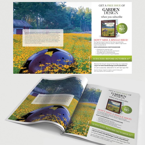 Create a two-page spread ad for consumer magazine Design by harles .
