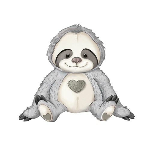 Designs Design a Sloth Stuffed Animal Character for Autistic Children