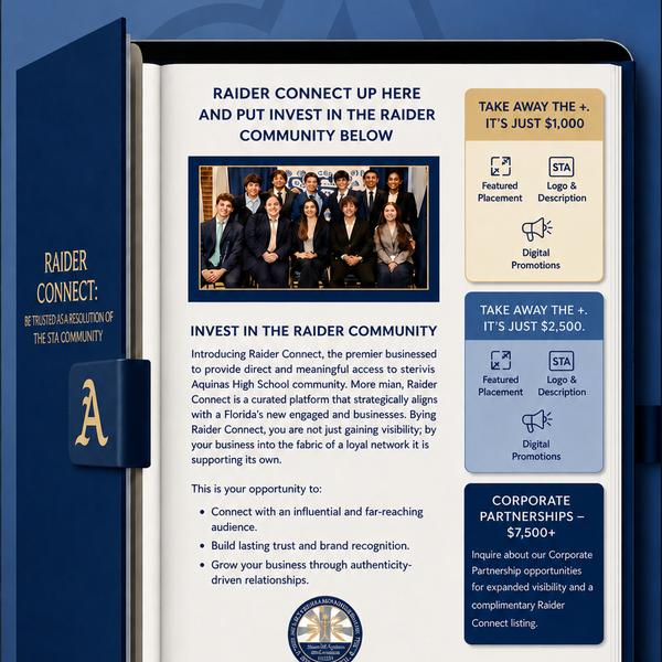Modern High School Business Network Flyer & Corporate Sponsorship Template