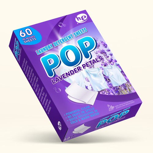 Pop Laundry Detergent Sheets Design by Radmilica