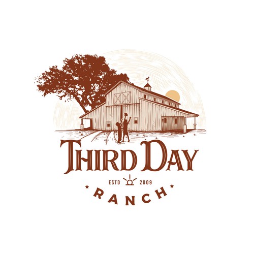 Capture essence of Texas ranch experience in new Third Day Ranch logo Diseño de haganhuga