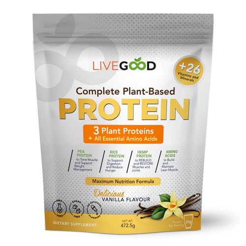 ***GUARANTEED PRIZE*** - LABEL DESIGN for Protein Powder -*****NEW***** Design by ag16