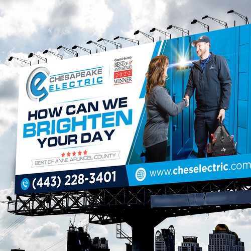 Chesapeake Electric Billboard Design by icon89GraPhicDeSign