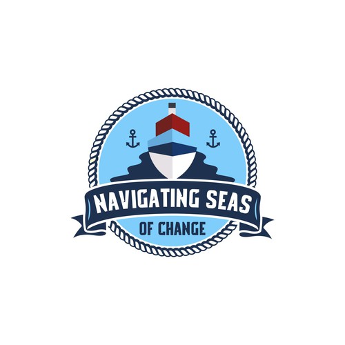 Nautical themed conference logo! Design by Harleen™