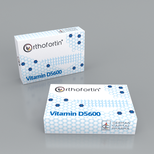 Box for Nutritional Supplement with Vitamin D Design by Designbaharbd