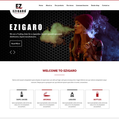 Web page design contest entry by pb⚡️