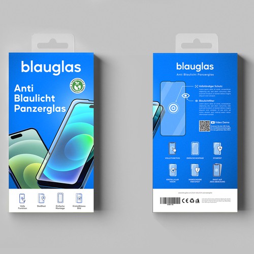 create a packaging design for a iPhone screen Protector Design by Swarga.Studio