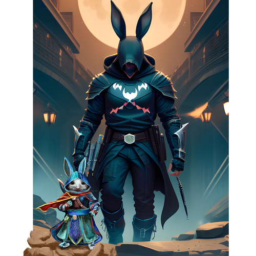 Assassin Rabbit Graphic Design by iqra jauhar